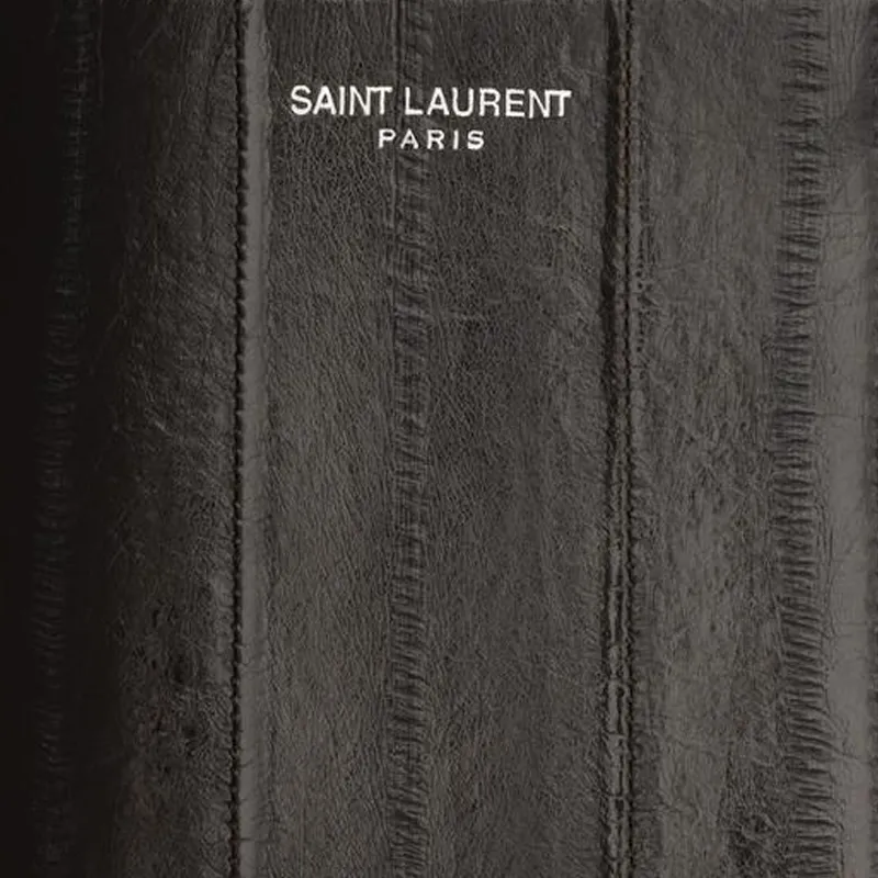 SAINT LAURENT PARIS Eel Skin Wallet Regular Men's Caramel Brown-4