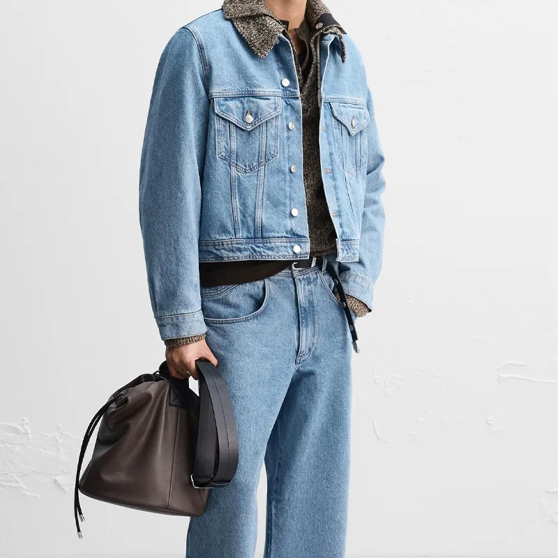 ZARA NANUSHKA Collaboration Sheepskin Bucket Bag, Portable Crossbody Bag, Shoulder Bag Regular Men's Brown-4