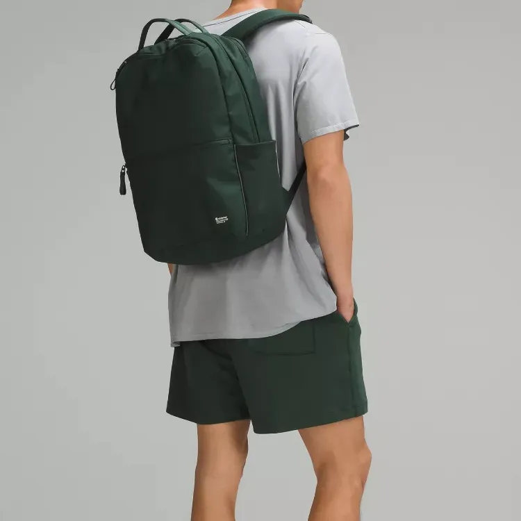 Lululemon Recycled Polyester Backpack Regular Unisex Legacy Green & Gray Eucalyptus-3