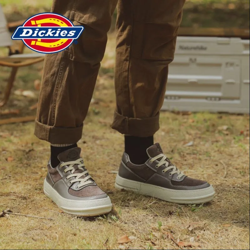 Dickies Wear-resistant And Lightweight Low-Top Skateboard Shoes Men's Gray Purple-2