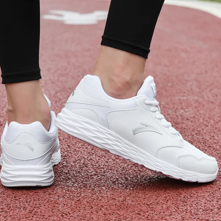 Anta Slip Resistant Breathable Low Top Running Shoes Men's White-2