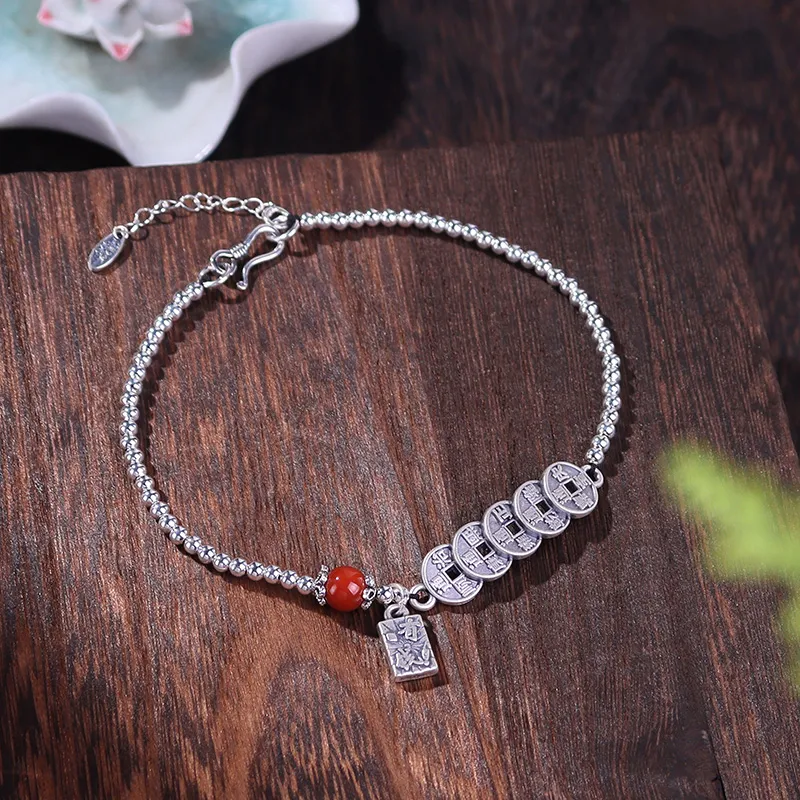 Reverevis 925 Sterling Silver Anklets Women's-3
