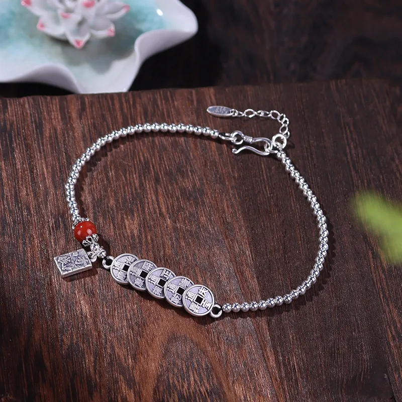Reverevis 925 Sterling Silver Anklets Women's-1