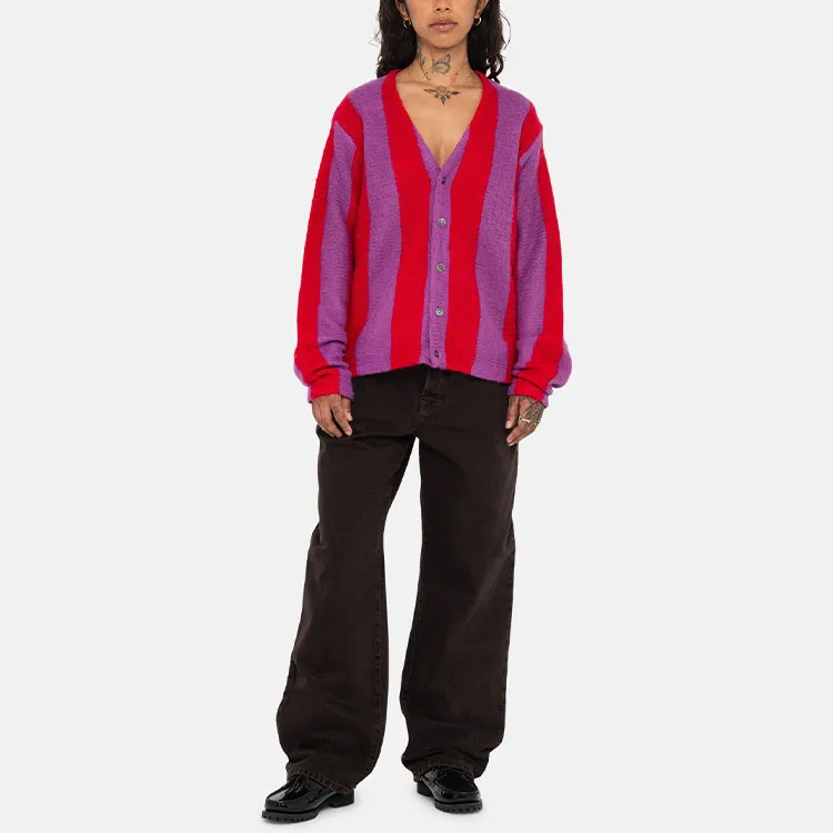 Stussy Stripe Brushed Cardigan-5