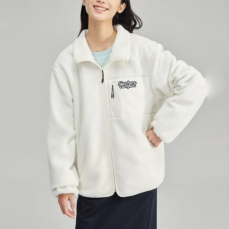 Skechers Sports Life Collection Jackets Unisex Marshmallow White/0074-1