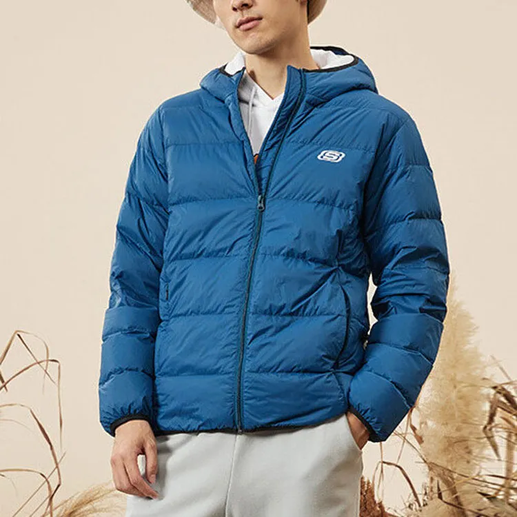 Skechers Down Jacket Men's Poseidon Blue-2