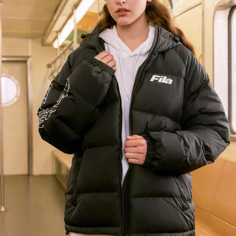 FILA FUSION QR Down Jacket Unisex Black-2
