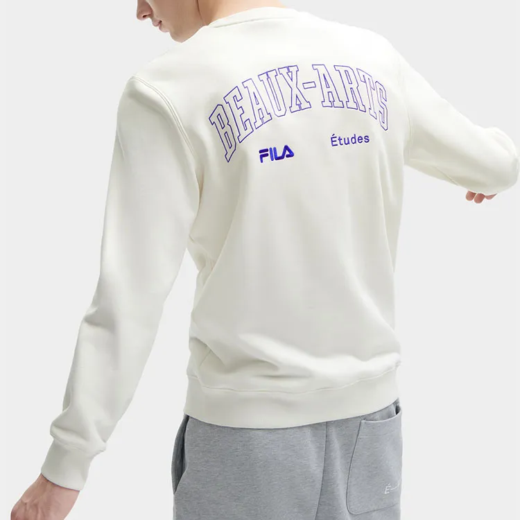 FILA X Études Sweatshirts Men Coconut Milk White-2