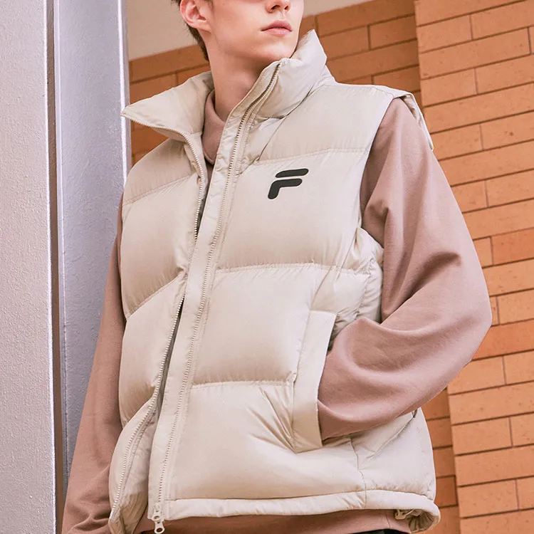 FILA FUSION FOB Series Vests Unisex Wheat Cream-1