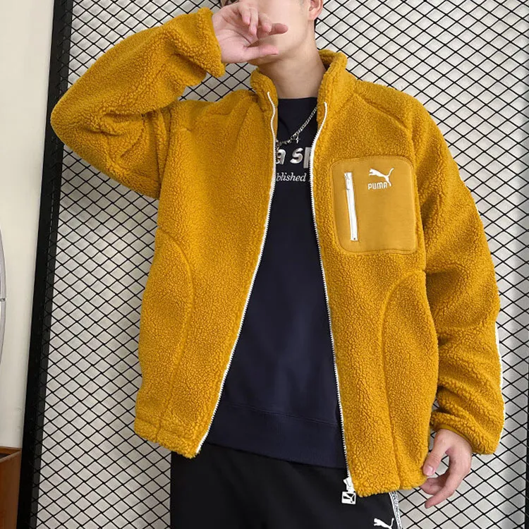 PUMA Jackets Unisex Gold-4