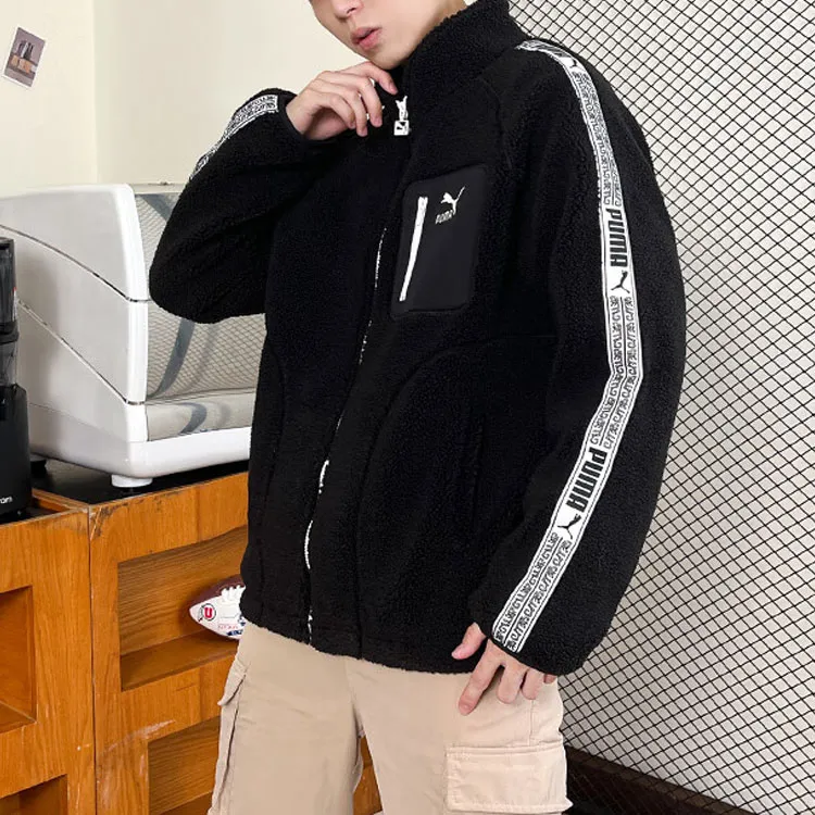 PUMA Jackets Unisex Black-4
