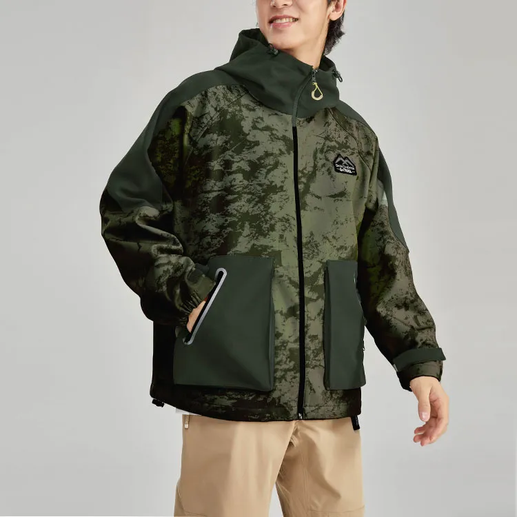Skechers Stroll Jackets Unisex Black Green Camouflage/03PY-3