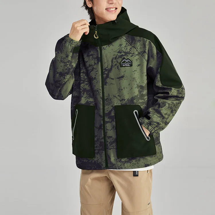 Skechers Stroll Jackets Unisex Black Green Camouflage/03PY-2