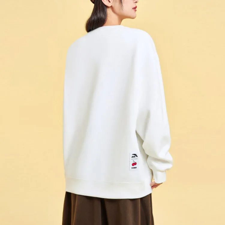 Anta x Kirsh Sports Life Collection Sweatshirt Women's Snowflake White-2