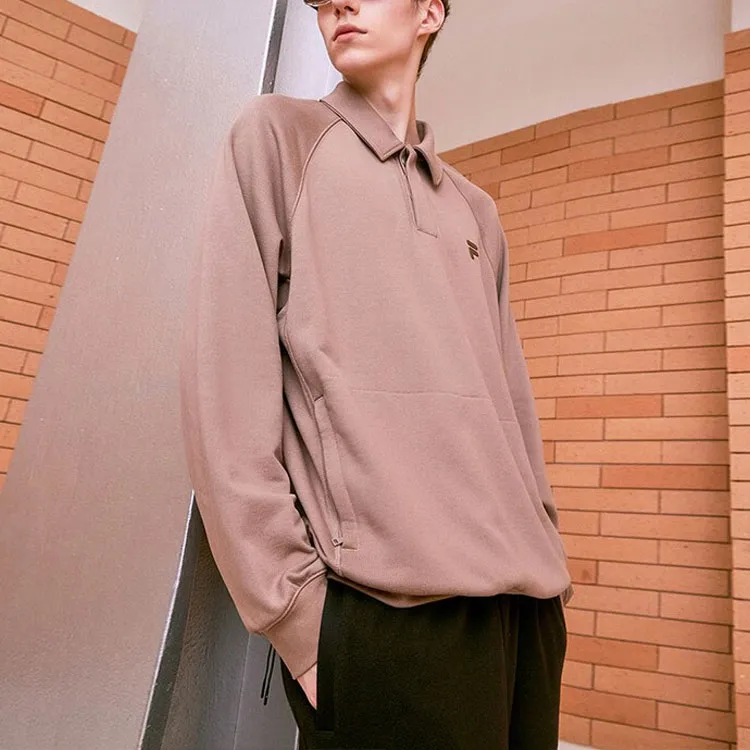 FILA FUSION Sweatshirts Unisex Sand Bean Brown-3