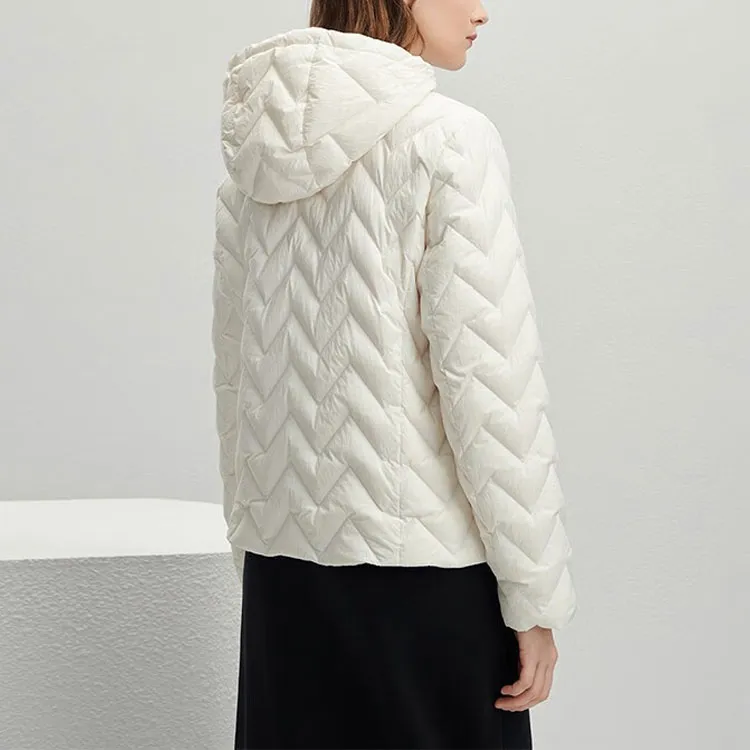 FILA Down Jackets Women's Steam White-3