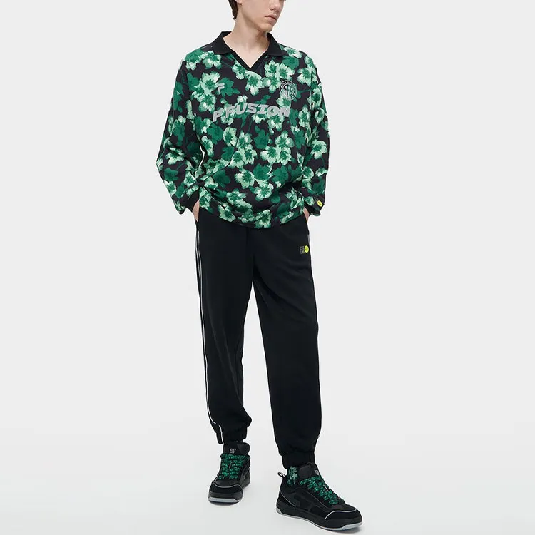 Beams X FILA Sports Pants Men Jet Black-2