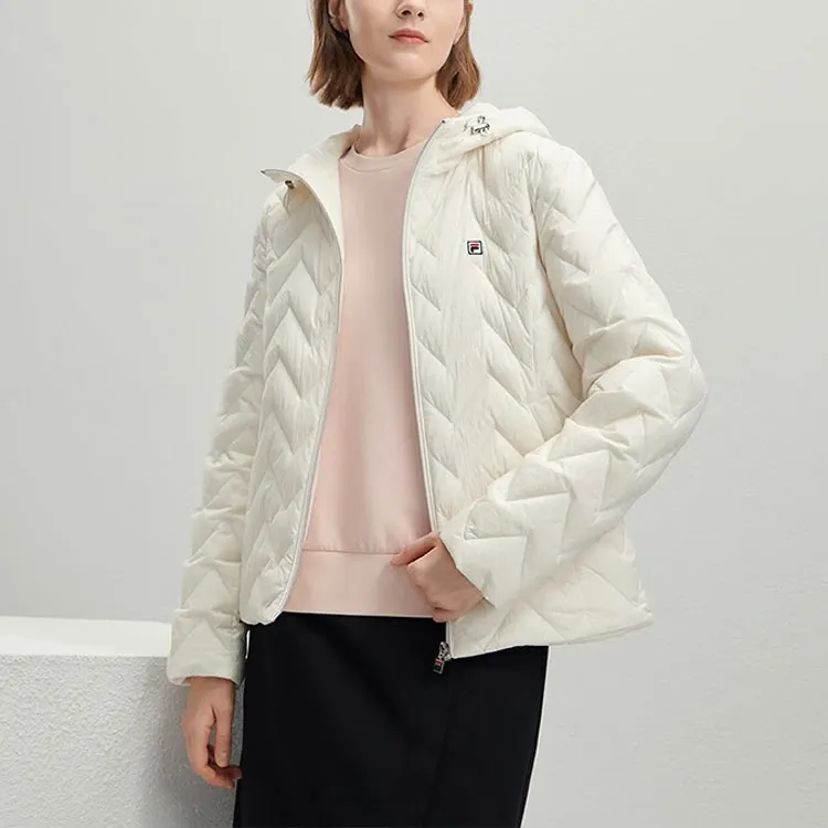 FILA Down Jackets Women's Steam White-4