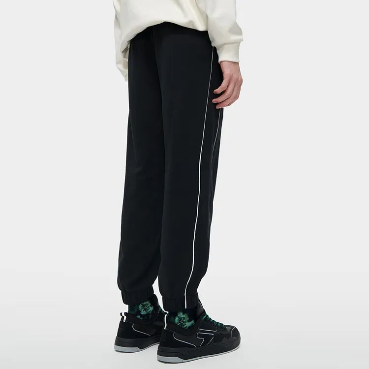 Beams X FILA Sports Pants Men Jet Black-3