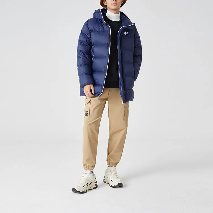 Skechers Colorful Down Jackets Men Medieval Blue/007D-3