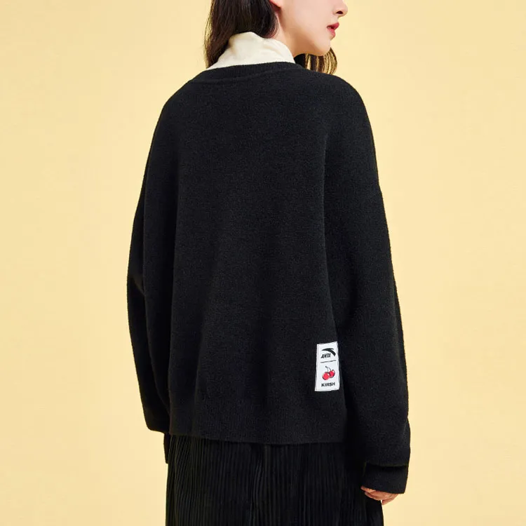 Anta x Kirsh Sweatshirt Women's Basic Black-2