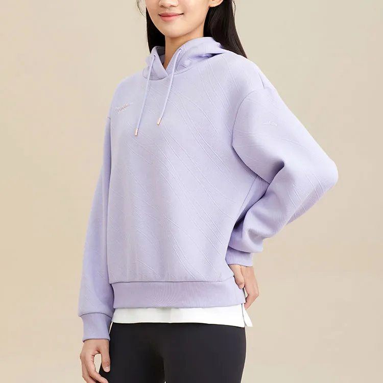 ANTA Variety Training Collection Sweatshirts Women's Poplar Catkin Purple-2