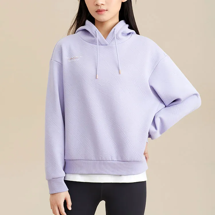 ANTA Variety Training Collection Sweatshirts Women's Poplar Catkin Purple-1