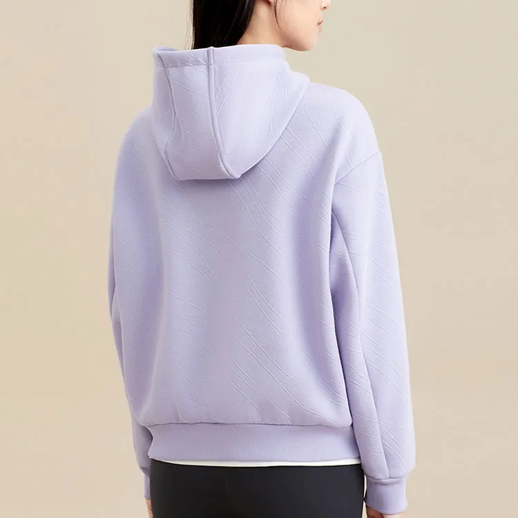 ANTA Variety Training Collection Sweatshirts Women's Poplar Catkin Purple-3