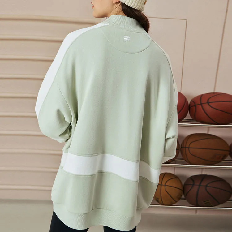 FILA FUSION Sweatshirts Women's Tea Massage Green-2