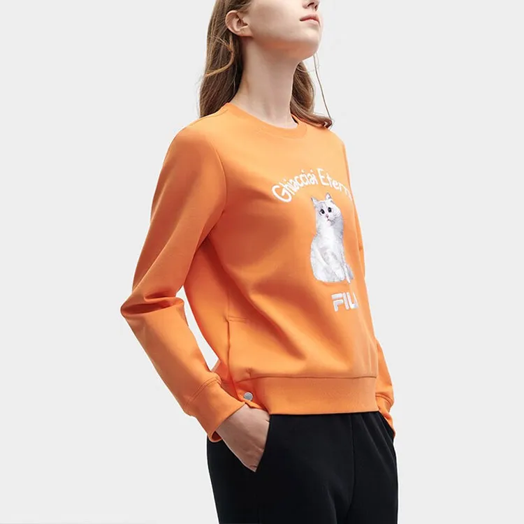 FILA Heritage Sweatshirt Women's Jam Orange-4