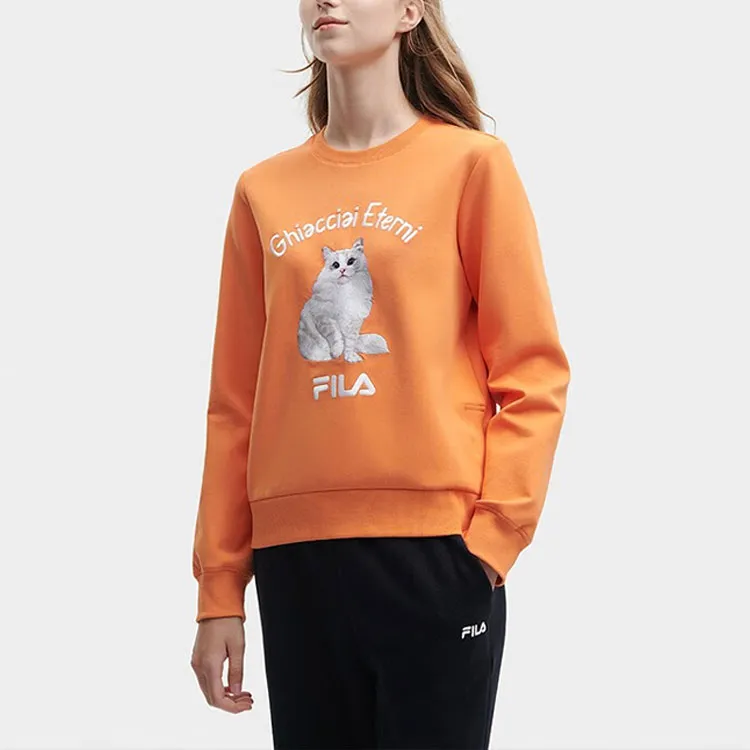 FILA Heritage Sweatshirt Women's Jam Orange-2
