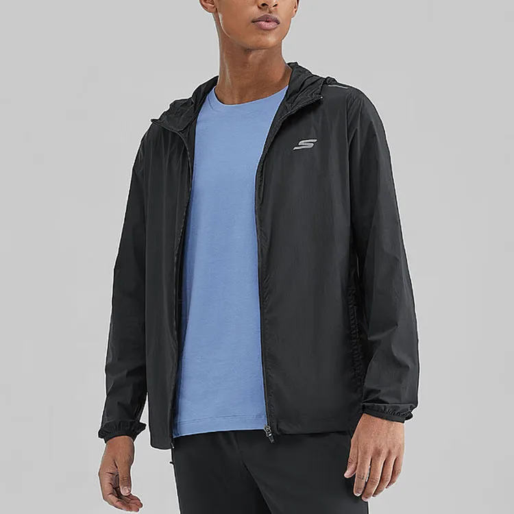 Skechers Sports Collection Breathable Quick Dry Cooling Sun Protection Clothing Men's Carbon Black-1