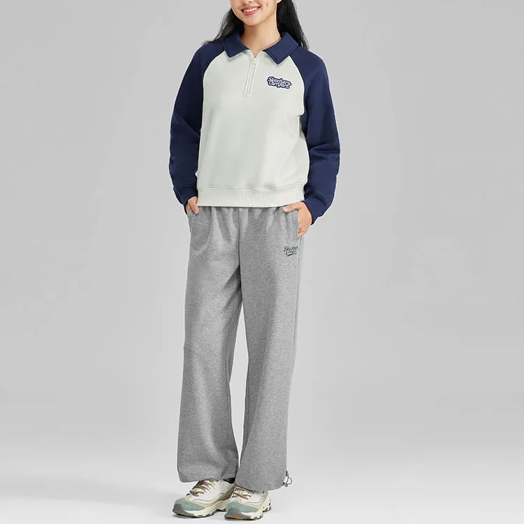 Skechers Knitted Sweatpants Women's Medium Heather Gray/004F-1