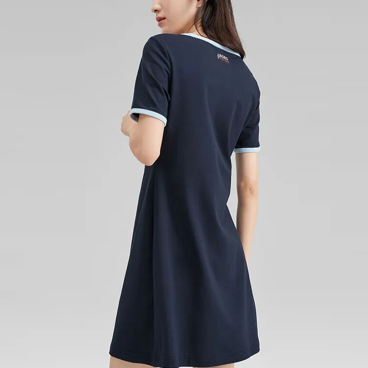 Skechers Bob's Short-Sleeved Dresses Women's Navy Blue/002Z-3