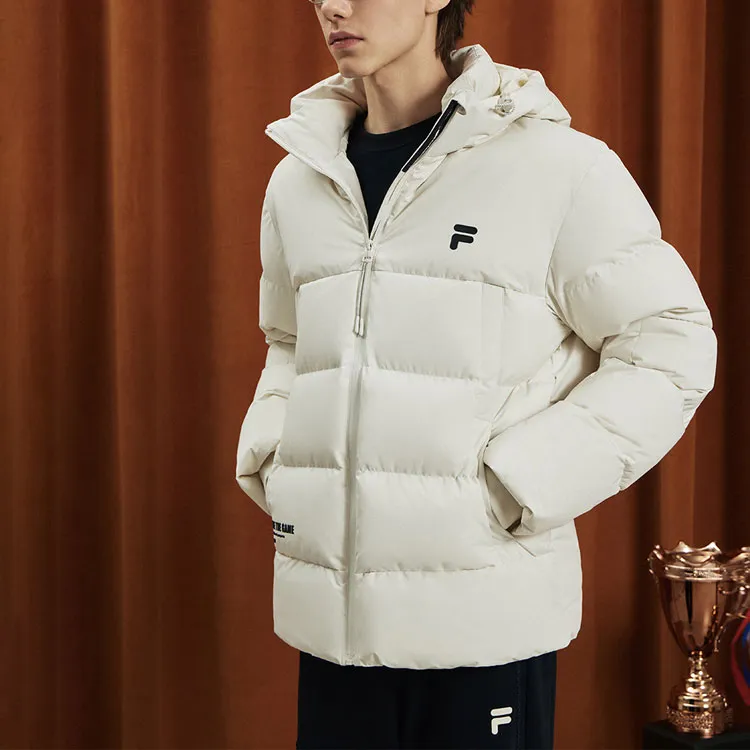 FILA FUSION Down Jacket Men's Light Dusty Gray-3