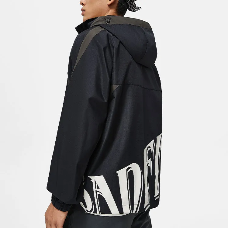 LiNing Badfive Windproof Windbreaker Jacket Men's Black-2