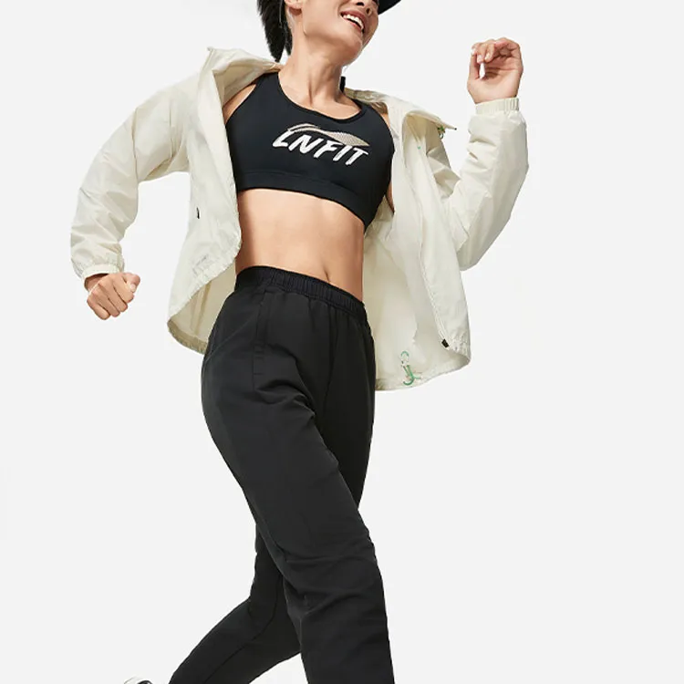 LINING Running Collection Jackets Women's Silver Birch Gray-2