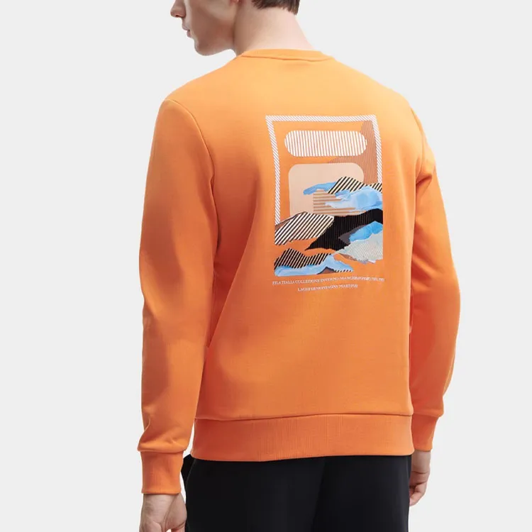 FILA Sweatshirts Men Jam Orange-2