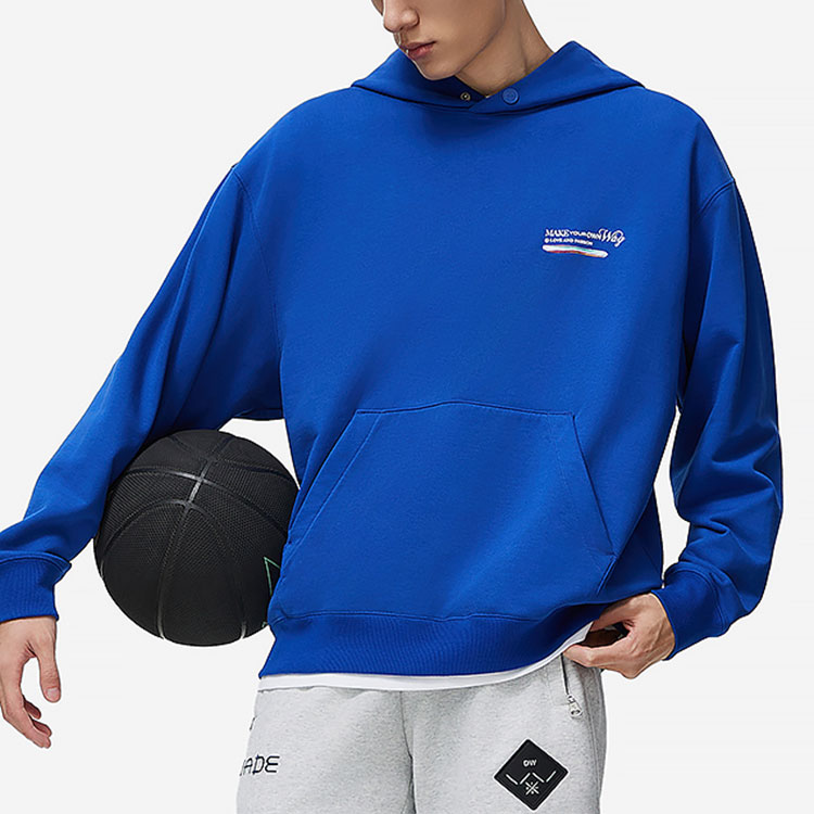 【U LAN】Dipeullin printed sweatshirt LINING Sweatshirts Men Dream Blue L - POIZON