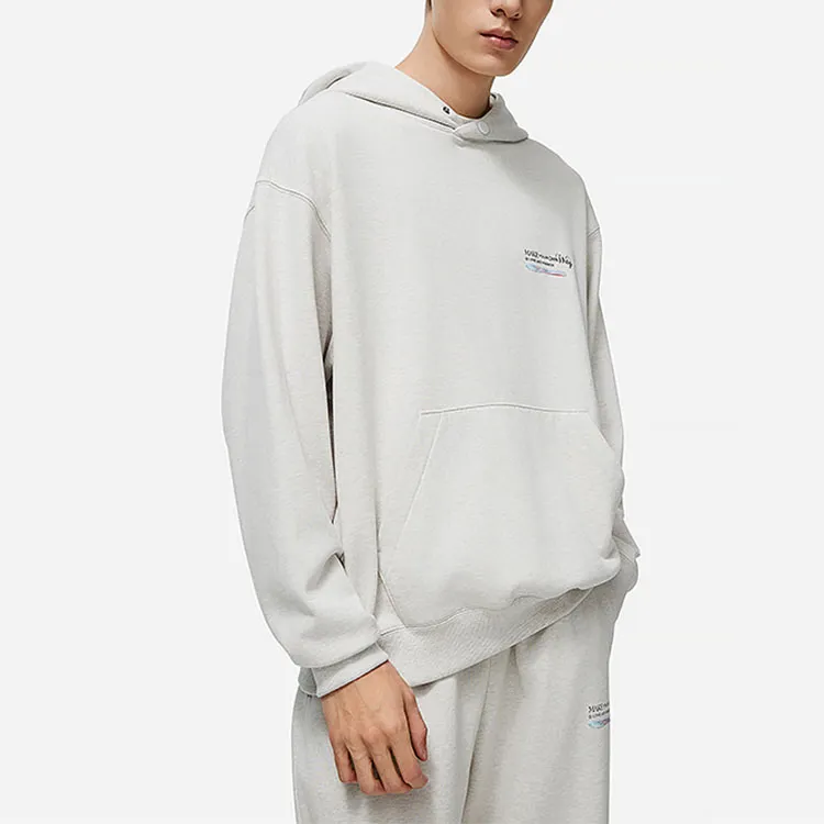 LiNing Wade Collection Sweatshirt Men's Heather Gray Tile Gray-4