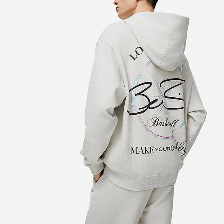 LiNing Wade Collection Sweatshirt Men's Heather Gray Tile Gray-3