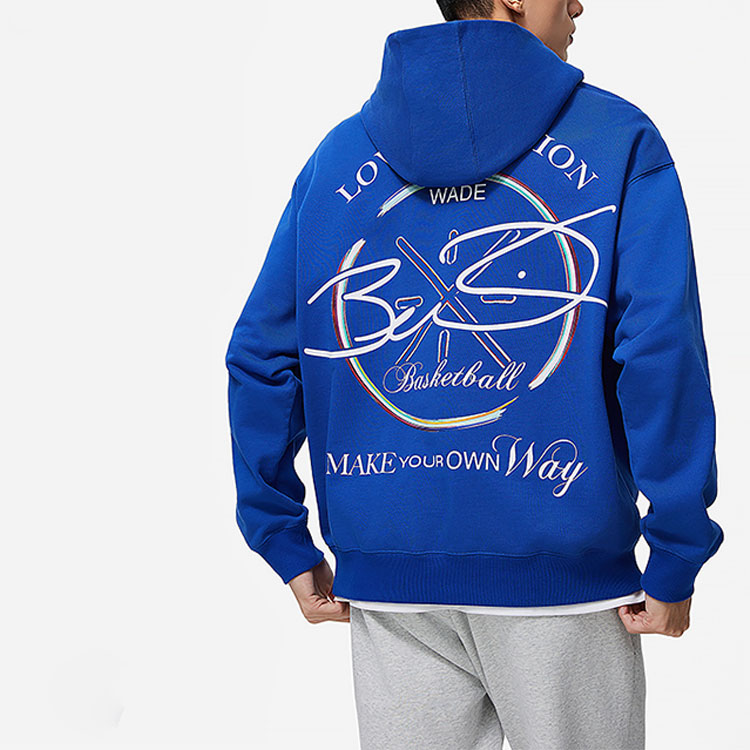 【U LAN】Dipeullin printed sweatshirt LINING Sweatshirts Men Dream Blue L - POIZON