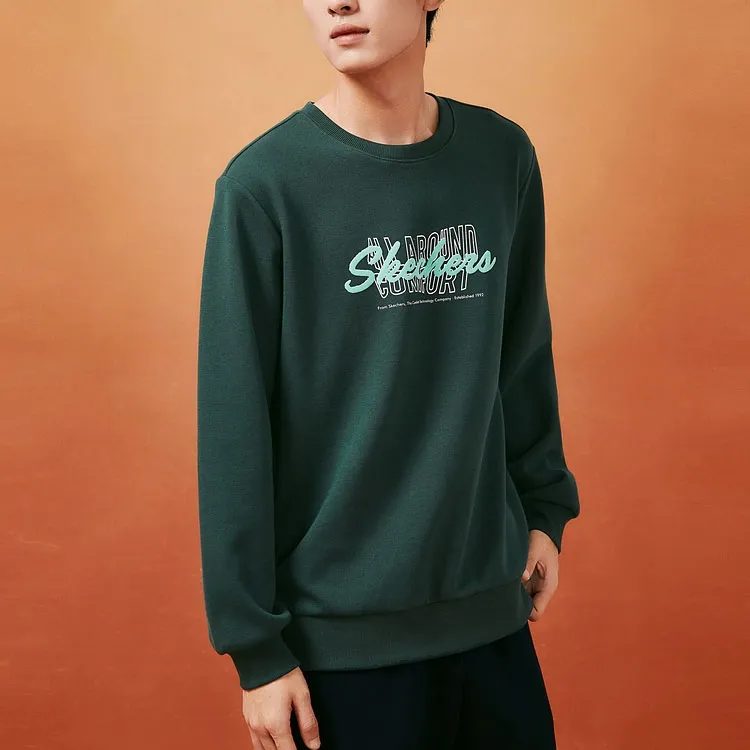Skechers Sports Life Collection Sweatshirt Unisex Estate Green-1