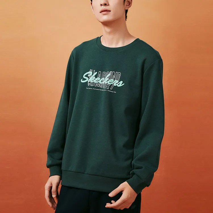 Skechers Sports Life Collection Sweatshirt Unisex Estate Green-2