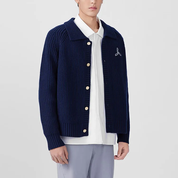 LI NING 1990 Classic Collection Knitwear Men's Dark Marine Blue-2