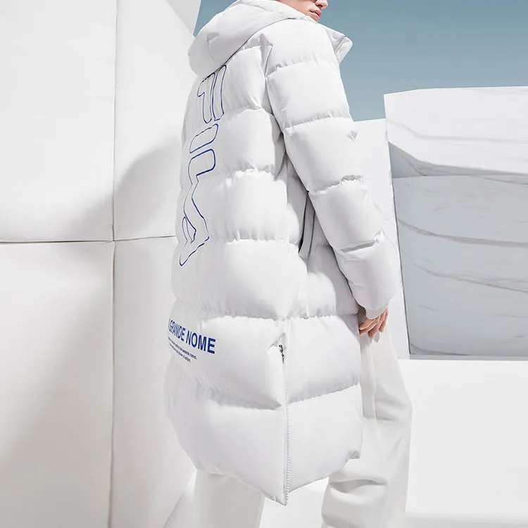 FILA Down Jacket Men's Cool Stone White-2