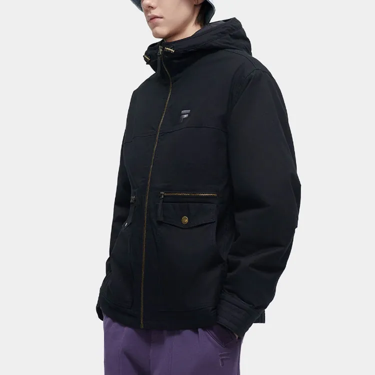 FILA FUSION Puffer Jacket Men's Jet Black-3