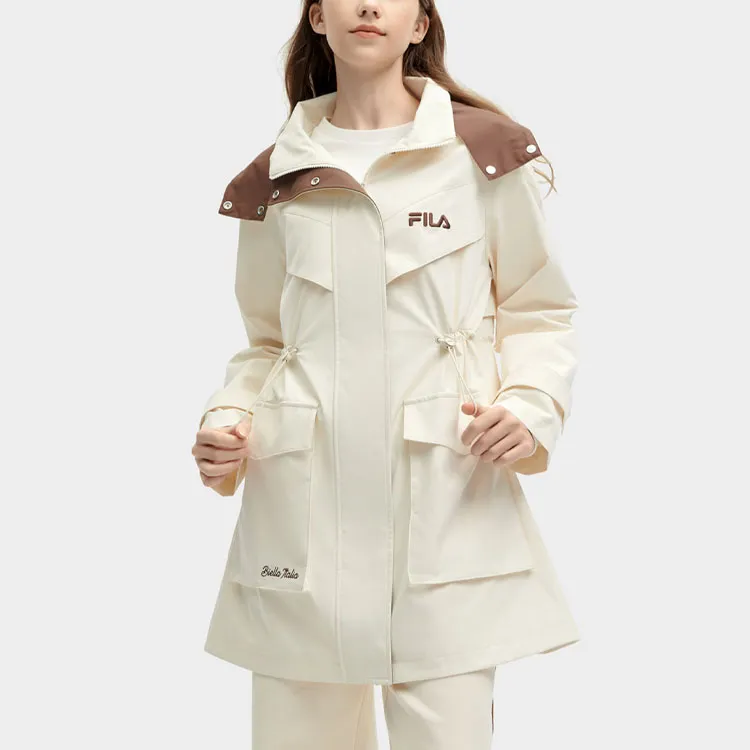 FILA Trench Coat Women's Oriental White-3