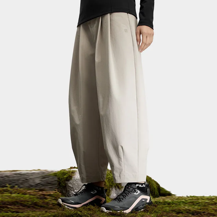 FILA Knitted Sports Pants Women's Manor Gray-4