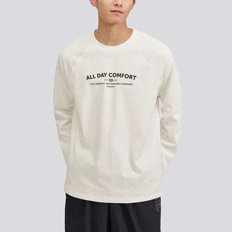 Skechers SS24 T Shirt Men's Marshmallow White-1